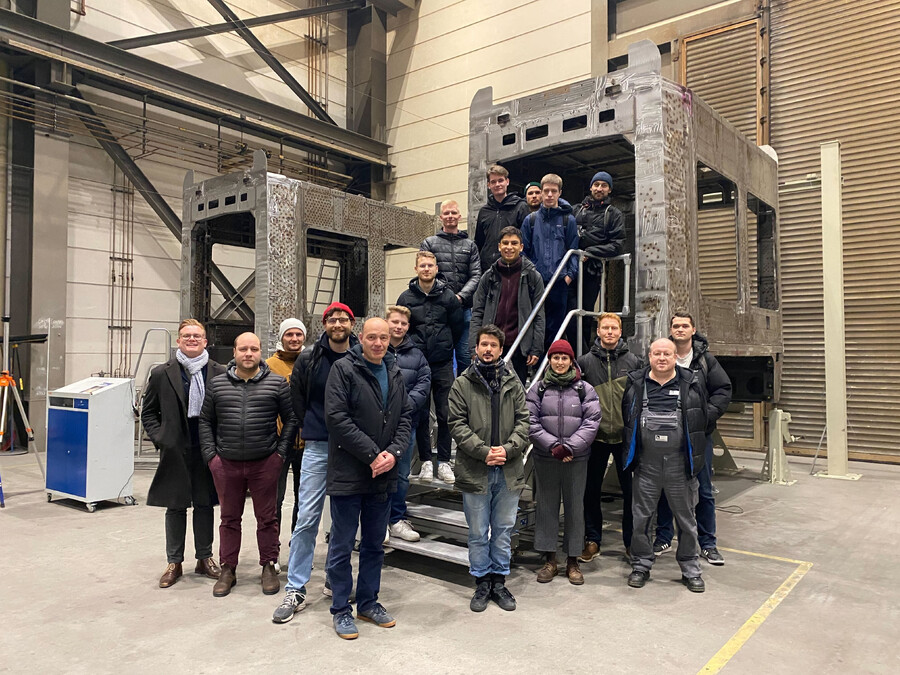 Foto von einer Exkursion zur Heiterblick GmbH w&auml;hrend der Veranstaltung im Wintersemester 2024/25