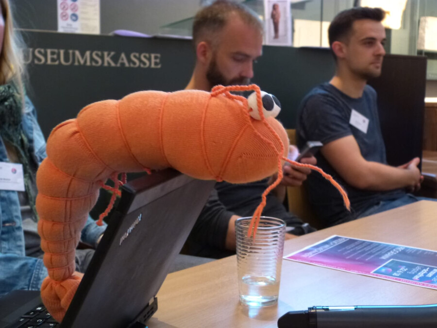Foto einer Projektvorstellung im Rahmen der Langen Nacht der Wissenschaft im &Auml;gyptischen Museum